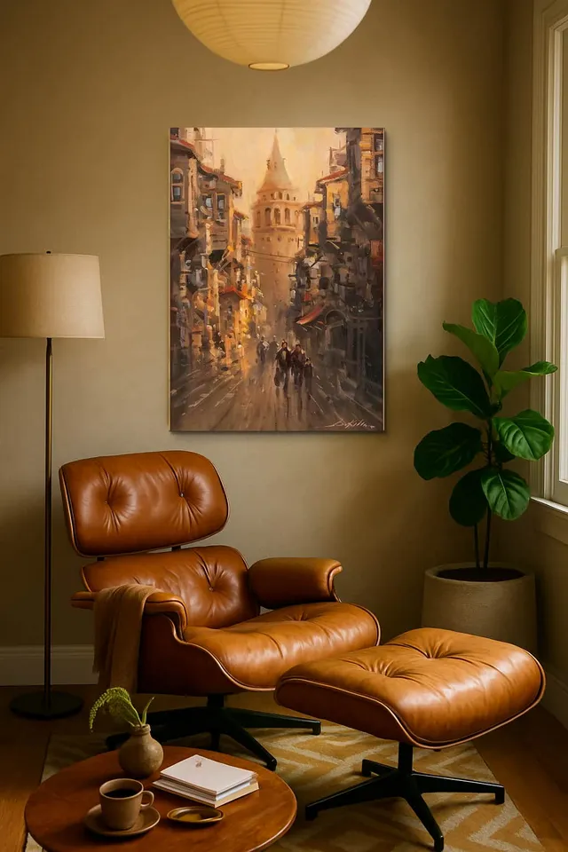 Living Room Calisma Midcentury Eames Corner