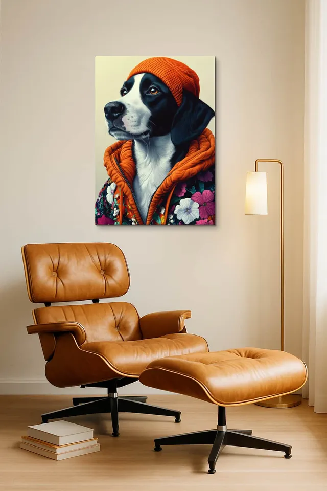 Living Room Okuma Caramel Eames Lounge