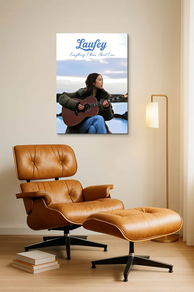 Living Room Okuma Caramel Eames Lounge