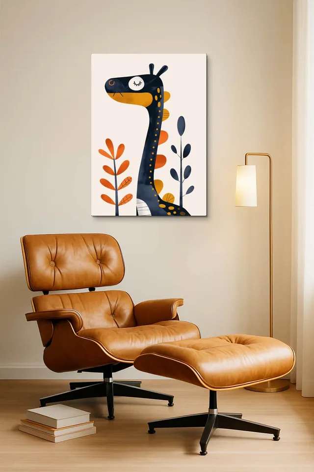 Living Room Okuma Caramel Eames Lounge