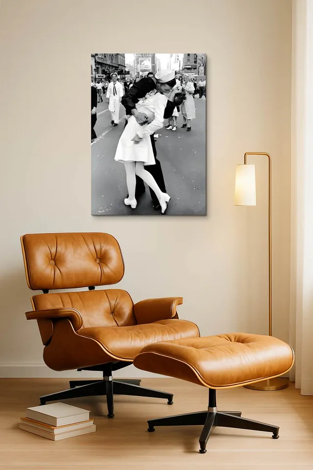 Living Room Okuma Caramel Eames Lounge