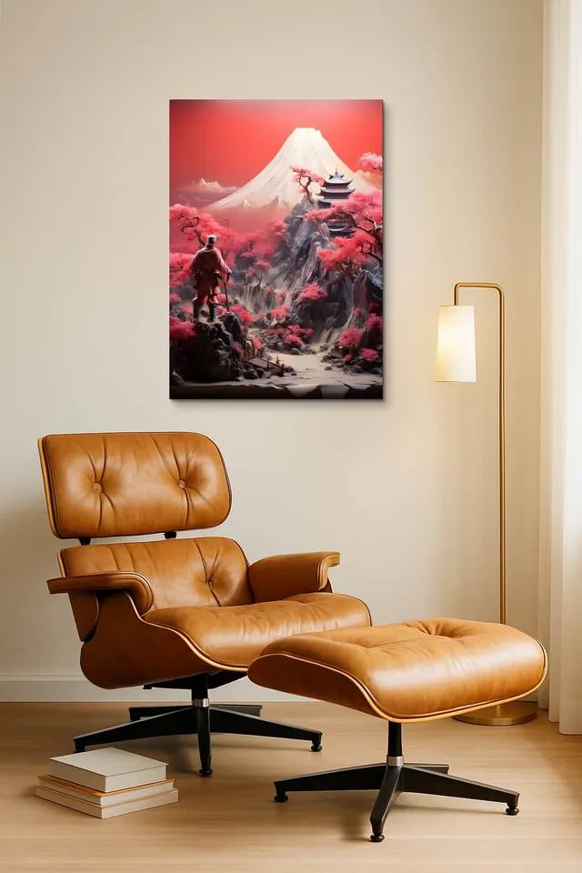 Living Room Okuma Caramel Eames Lounge