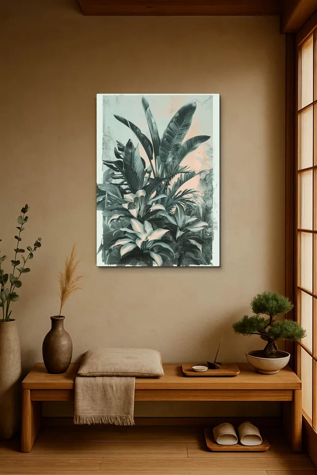 Living Room Japandi Shoji Screen