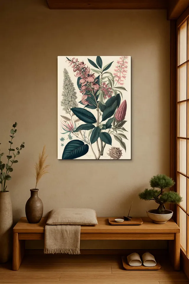 Living Room Japandi Shoji Screen
