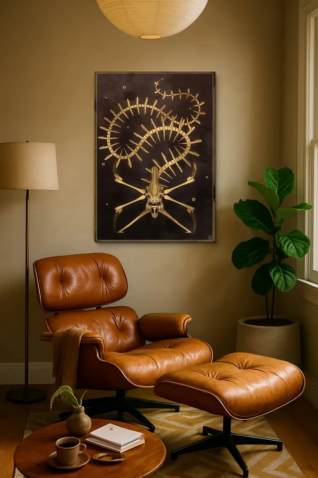 Living Room Calisma Midcentury Eames Corner