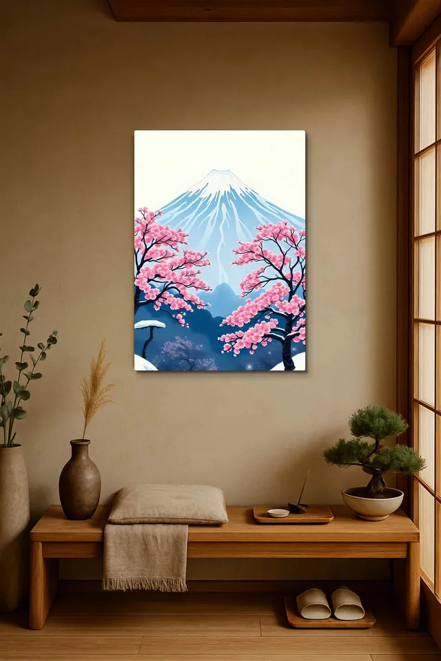 Living Room Japandi Shoji Screen
