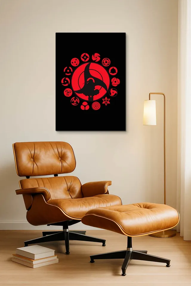 Living Room Okuma Caramel Eames Lounge