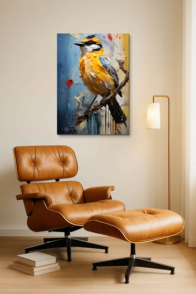 Living Room Okuma Caramel Eames Lounge
