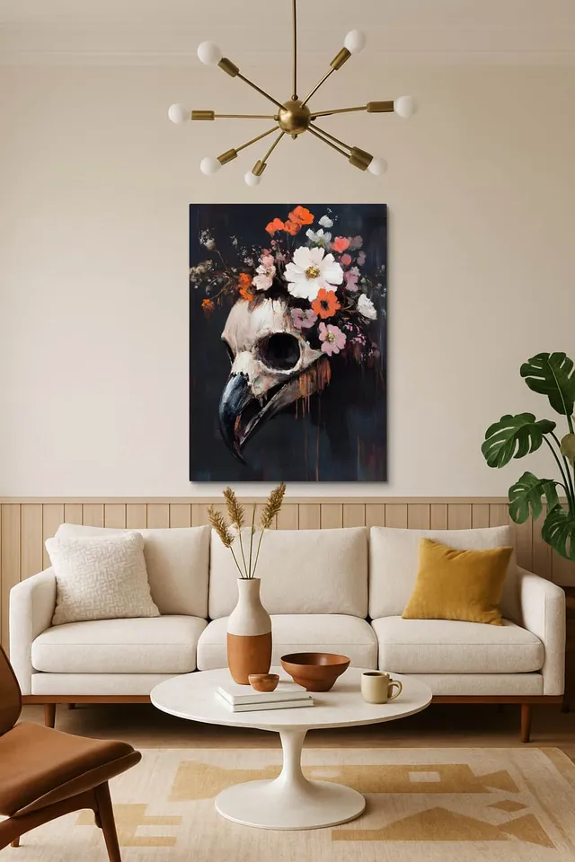 Living Room Salon Decor Mid Century Walnut Sputnik