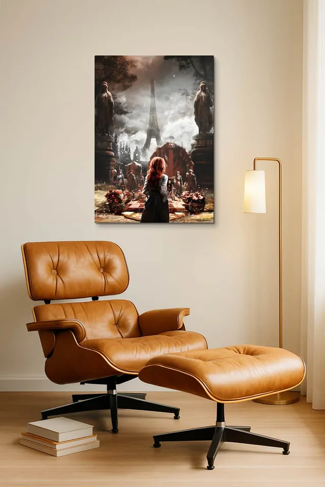Living Room Okuma Caramel Eames Lounge