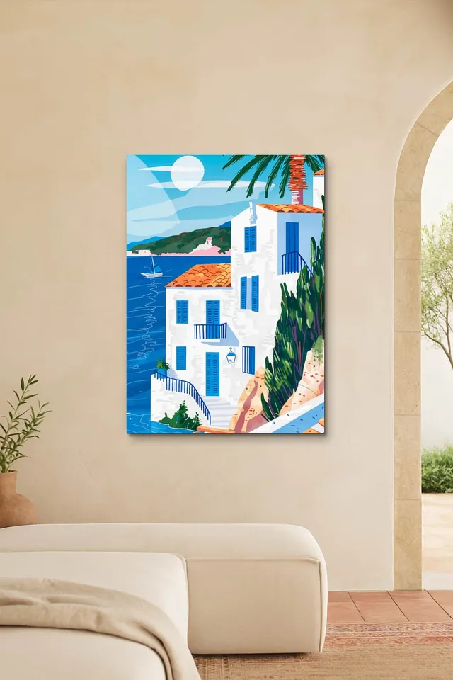 Living Room Salon Mediterranean Villa Arch