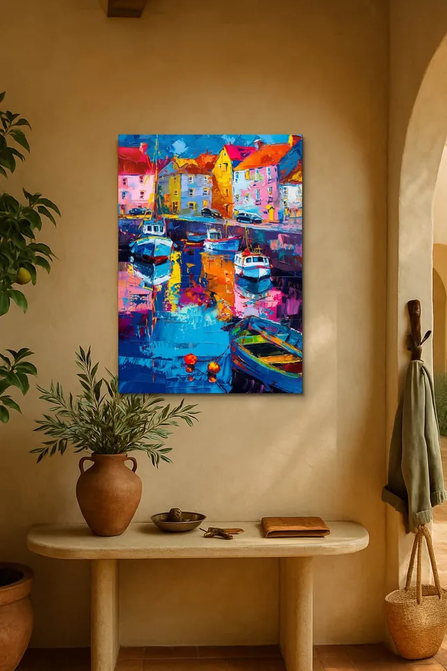 Living Room Entrance Mediterranean Arch