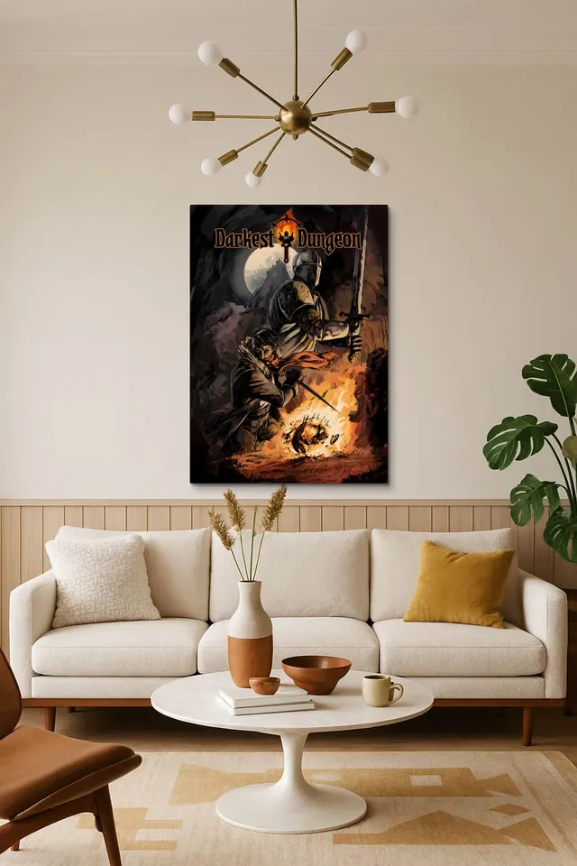 Living Room Salon Decor Mid Century Walnut Sputnik