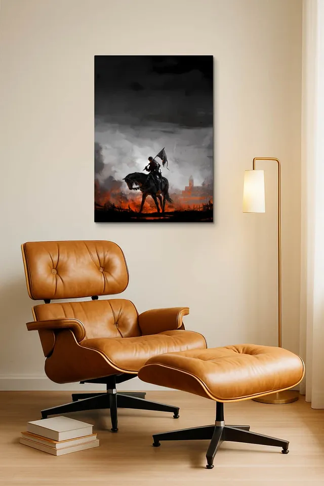 Living Room Okuma Caramel Eames Lounge