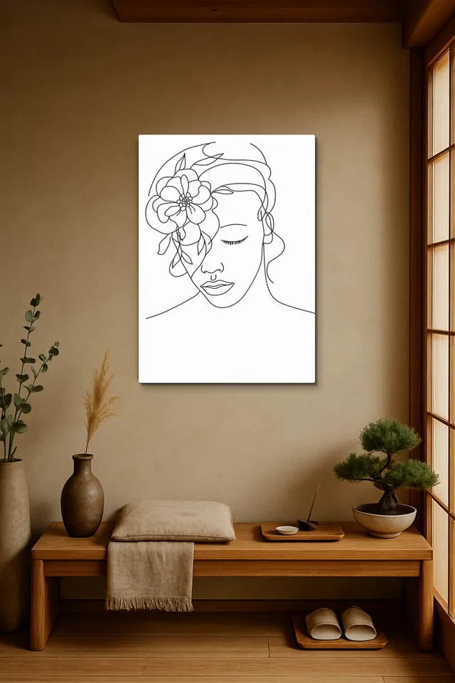 Living Room Japandi Shoji Screen