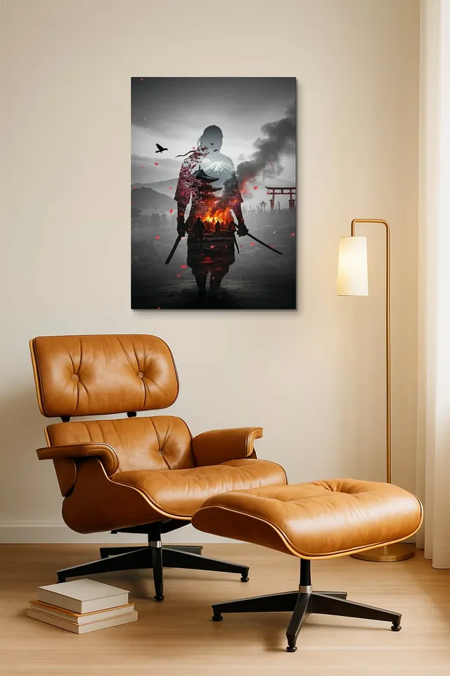 Living Room Okuma Caramel Eames Lounge