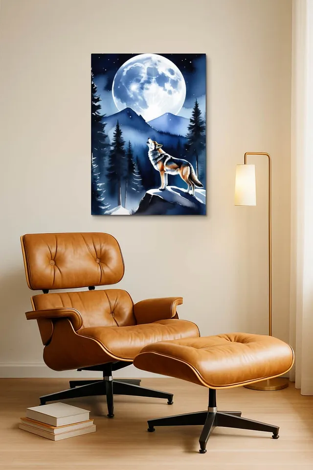Living Room Okuma Caramel Eames Lounge