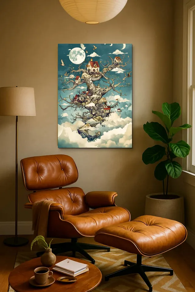 Living Room Calisma Midcentury Eames Corner