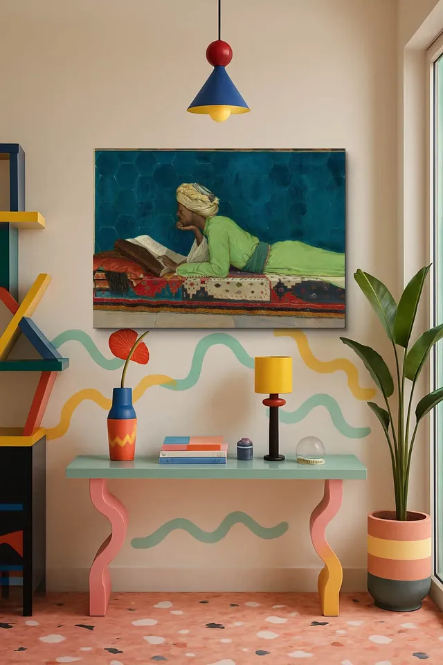 Living Room Memphis Terrazzo