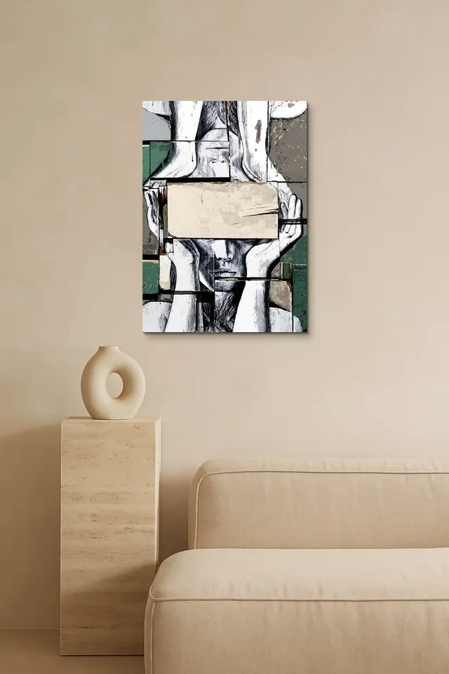 Living Room Salon Empty Travertine Curator