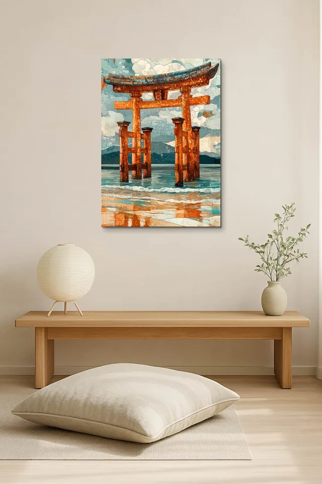 Living Room Salon Japandi Bright Corner