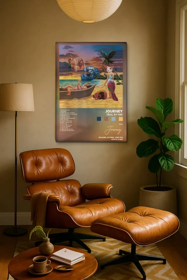 Living Room Calisma Midcentury Eames Corner