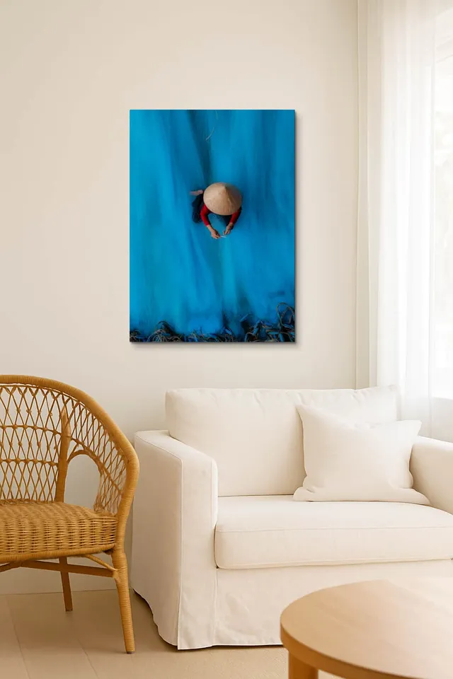 Living Room Salon Coastal Rattan Airy