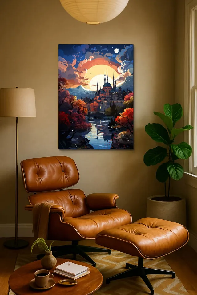 Living Room Calisma Midcentury Eames Corner