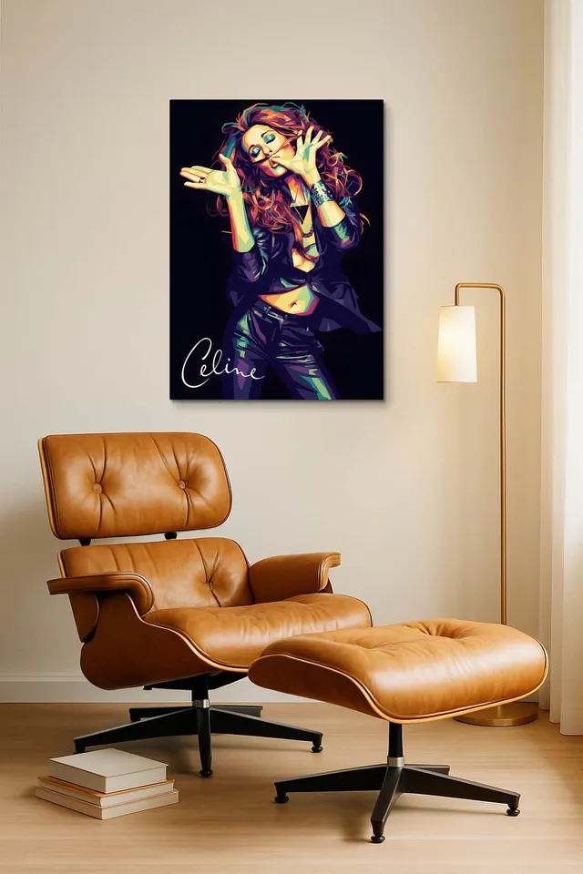 Living Room Okuma Caramel Eames Lounge