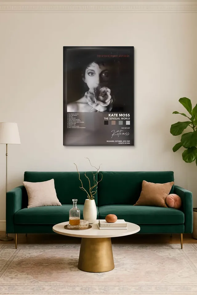 Living Room Salon Decor Emerald Velvet Sofa