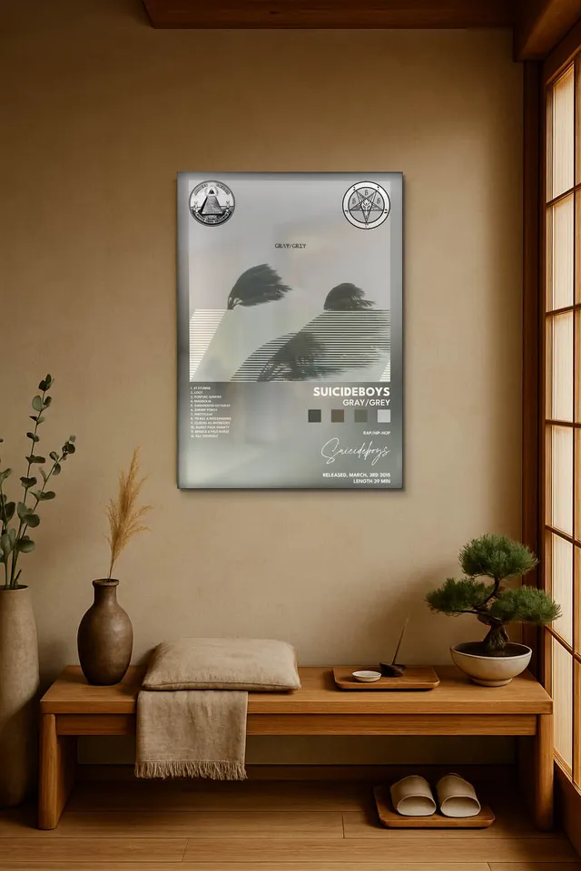 Living Room Japandi Shoji Screen