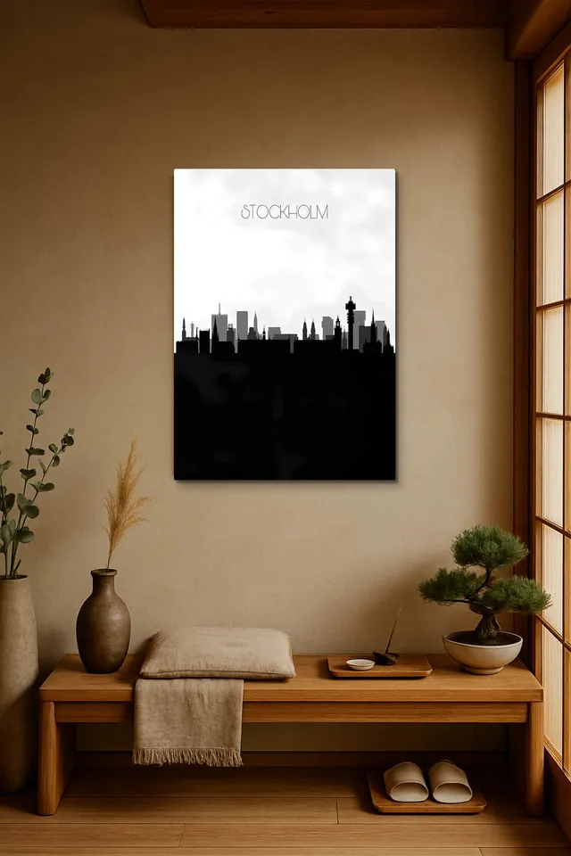 Living Room Japandi Shoji Screen