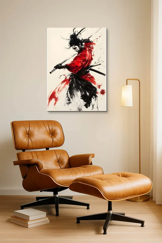 Living Room Okuma Caramel Eames Lounge