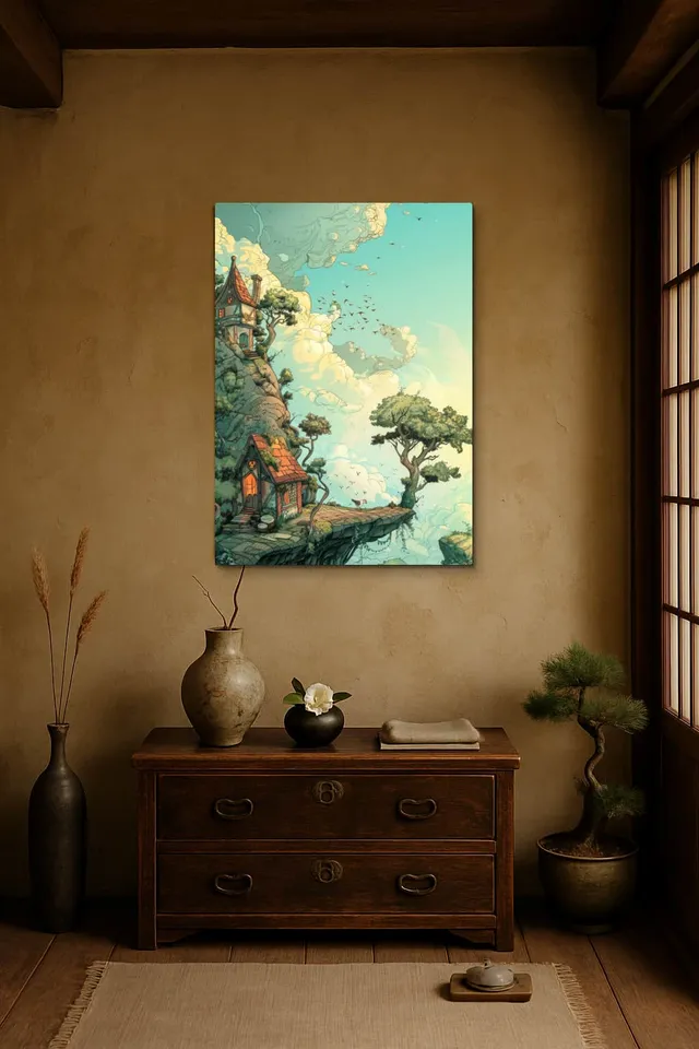 Living Room Wabi Aged Wood