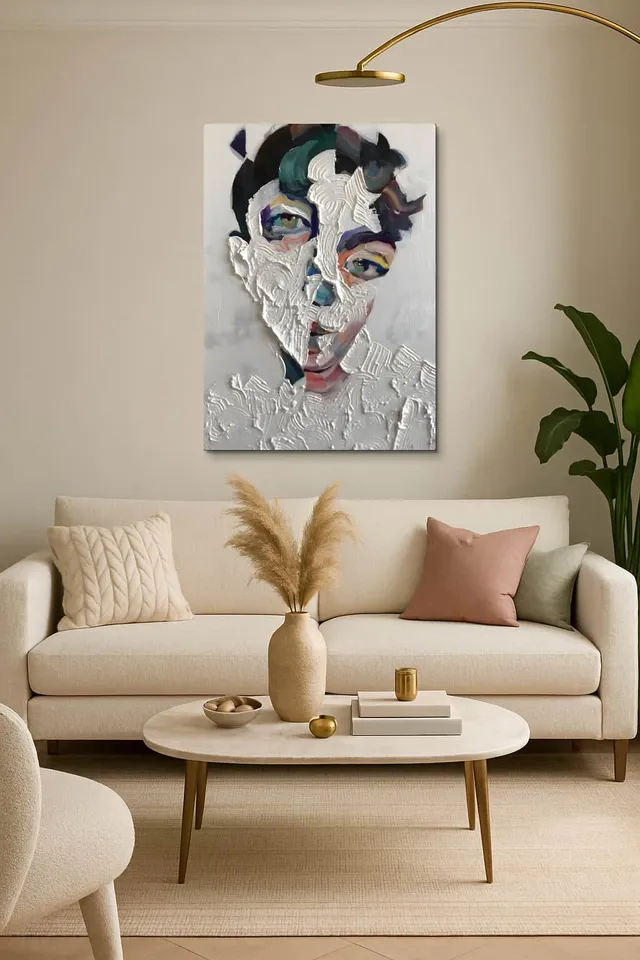 Living Room Salon Decor Italian Marble Sehpa