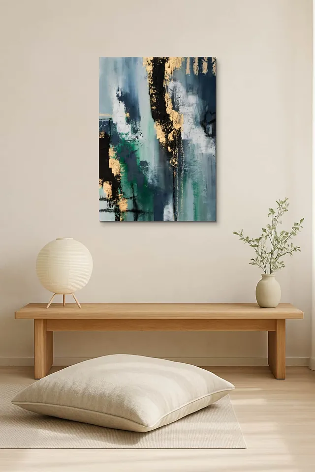 Living Room Salon Japandi Bright Corner