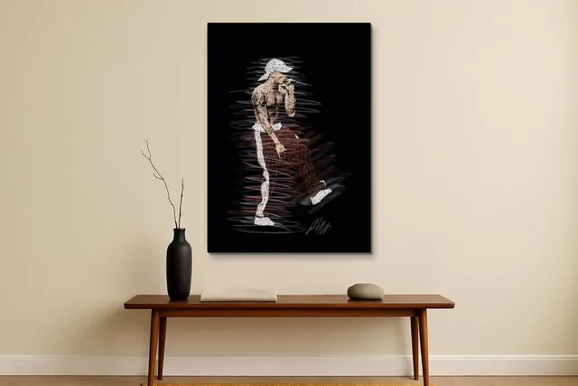 Living Modern Slim Walnut Console Only Ls