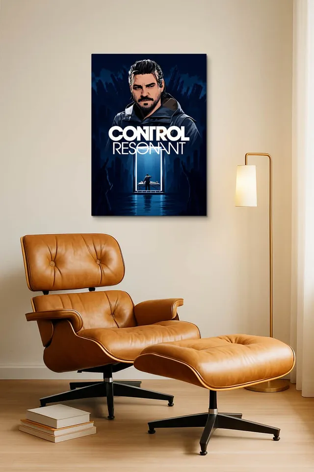 Living Room Okuma Caramel Eames Lounge
