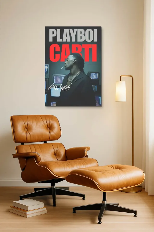 Living Room Okuma Caramel Eames Lounge