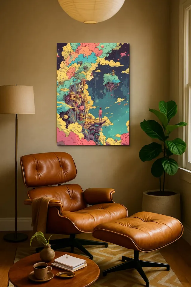 Living Room Calisma Midcentury Eames Corner