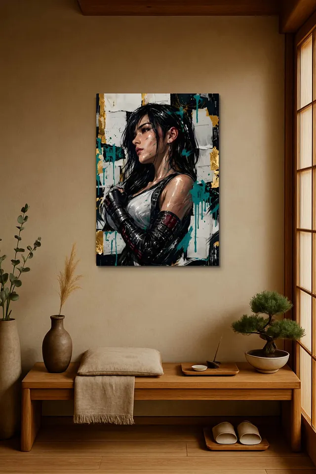 Living Room Japandi Shoji Screen