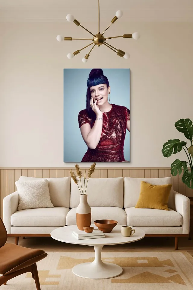 Living Room Salon Decor Mid Century Walnut Sputnik