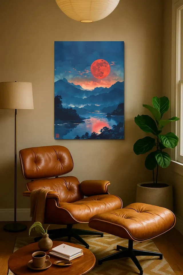 Living Room Calisma Midcentury Eames Corner
