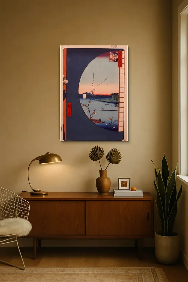 Living Room Midcentury Walnut Credenza