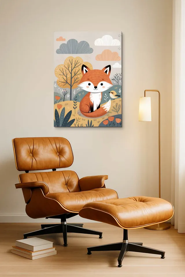 Living Room Okuma Caramel Eames Lounge