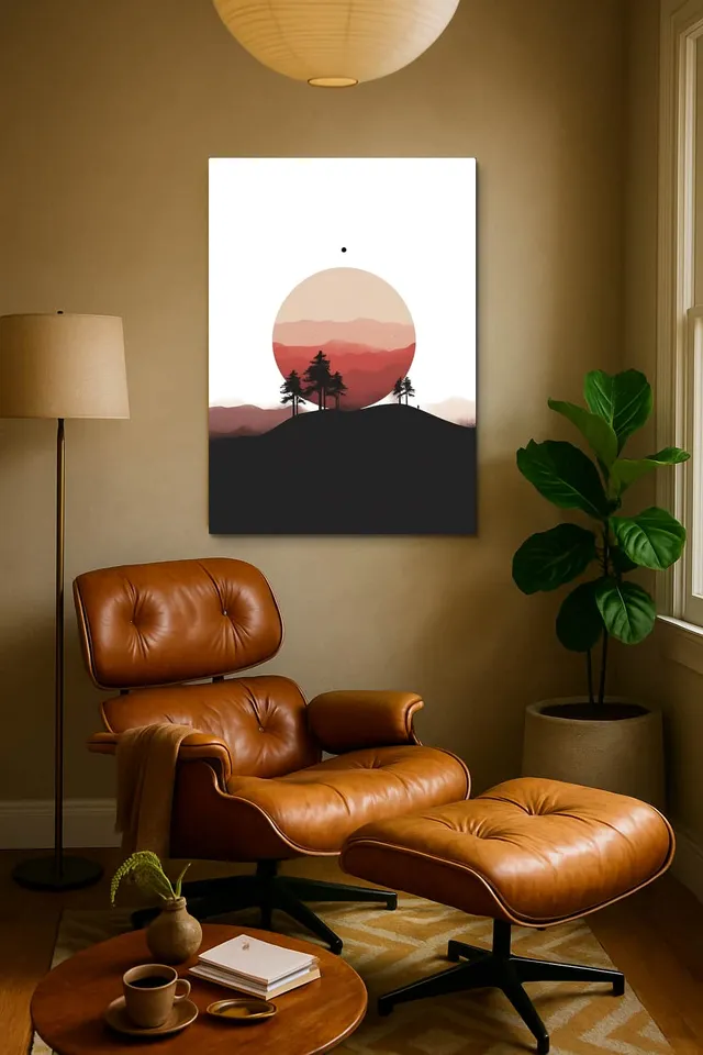 Living Room Calisma Midcentury Eames Corner