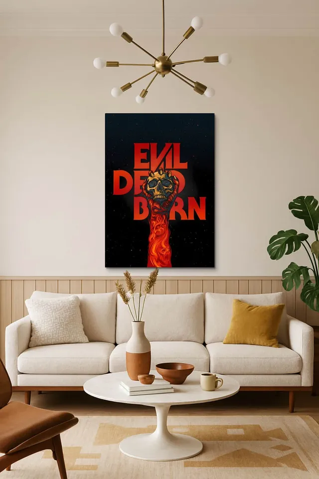 Living Room Salon Decor Mid Century Walnut Sputnik