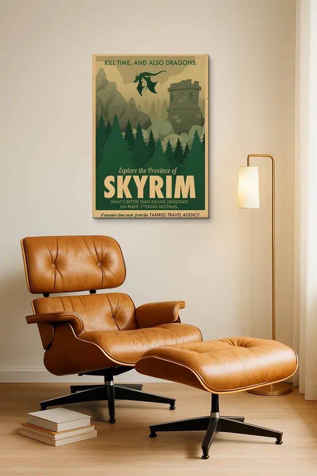Living Room Okuma Caramel Eames Lounge