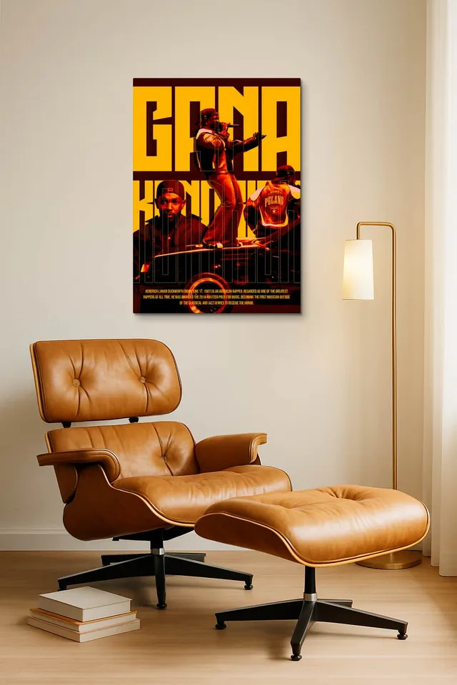 Living Room Okuma Caramel Eames Lounge