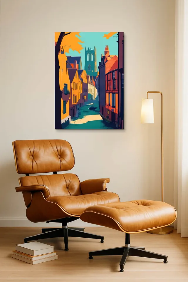 Living Room Okuma Caramel Eames Lounge